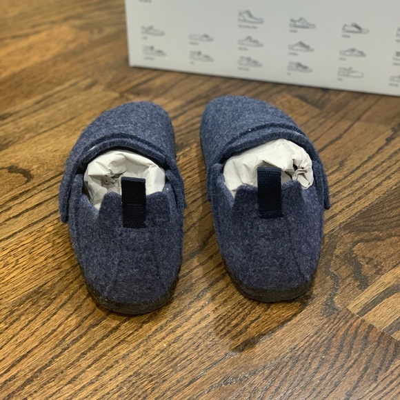 New Birkenstock Zermatt HL Kids Wool Felt Dark Blue Size 34 - Picture 3 of 9